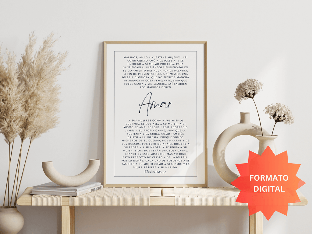 SPANISH - Husbands love Your Wives - DIGITAL DOWNLOAD - Inspired By God