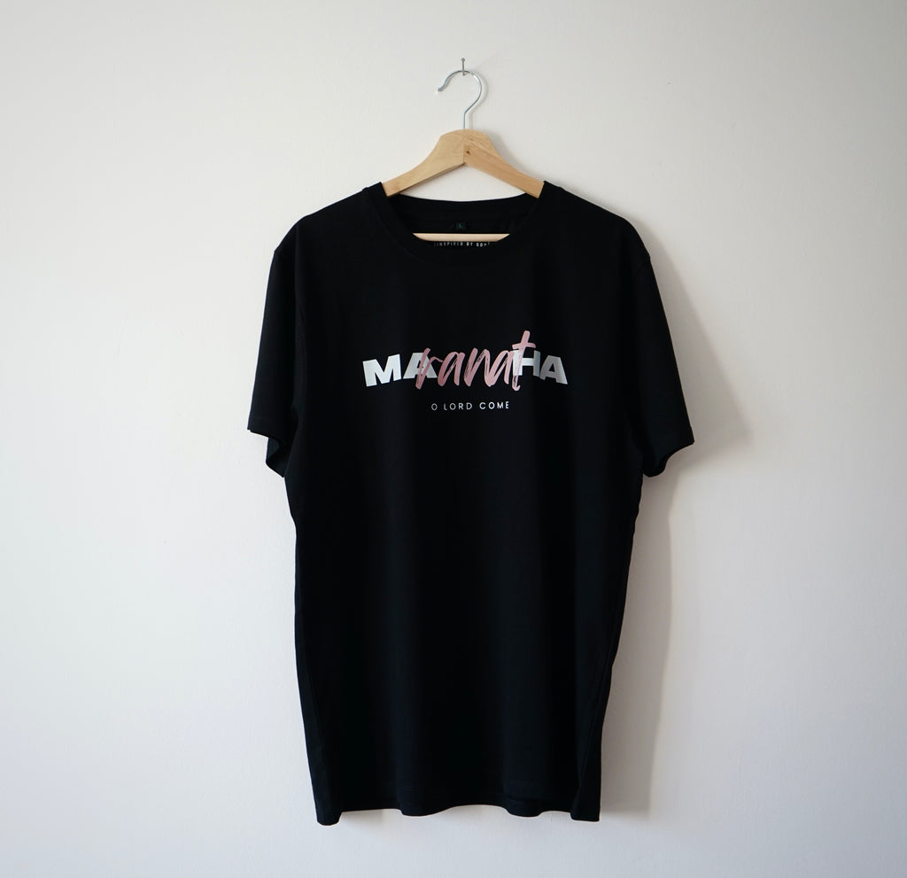 MARANATHA BLACK TEE - Inspired By God
