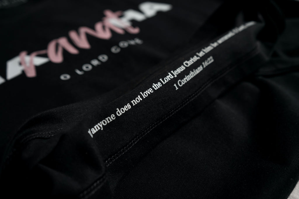 MARANATHA BLACK TEE - Inspired By God