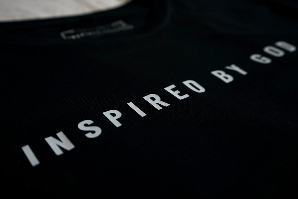 Inspired by God - black tee - Inspired By God