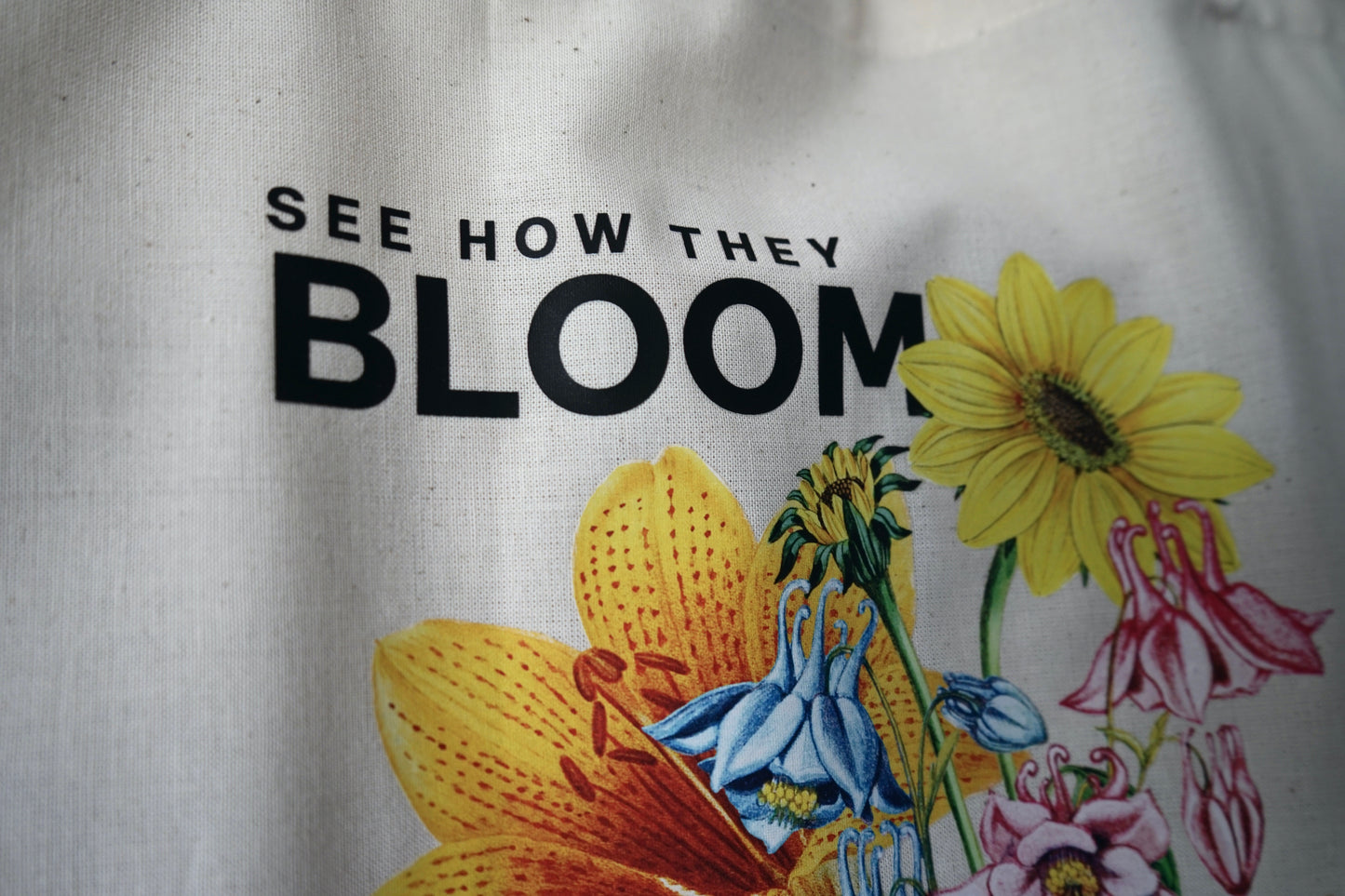 Bloom - cotton tote bag