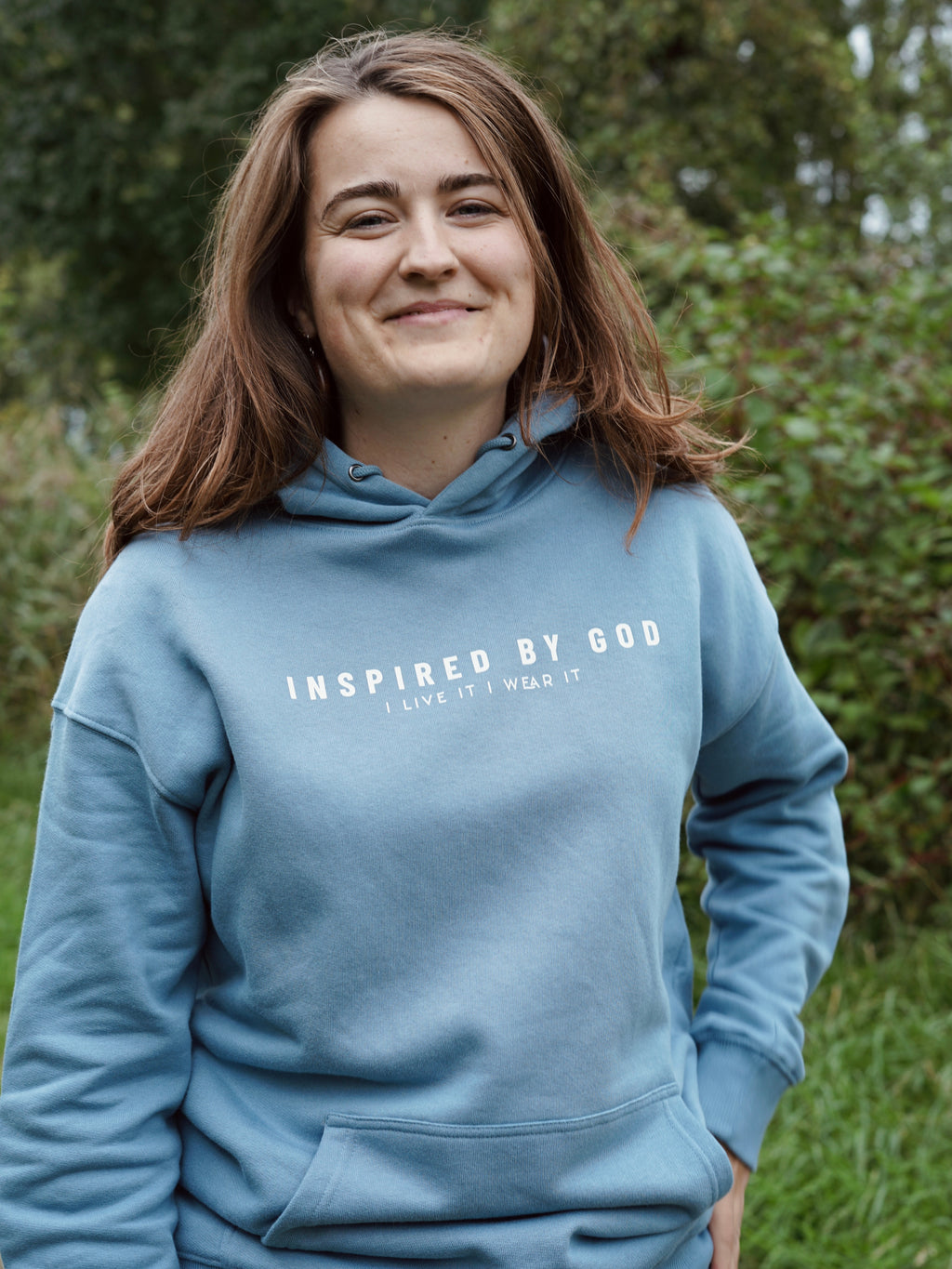 Premium heavyweight hoodie dropped shoulder - Inspired By God