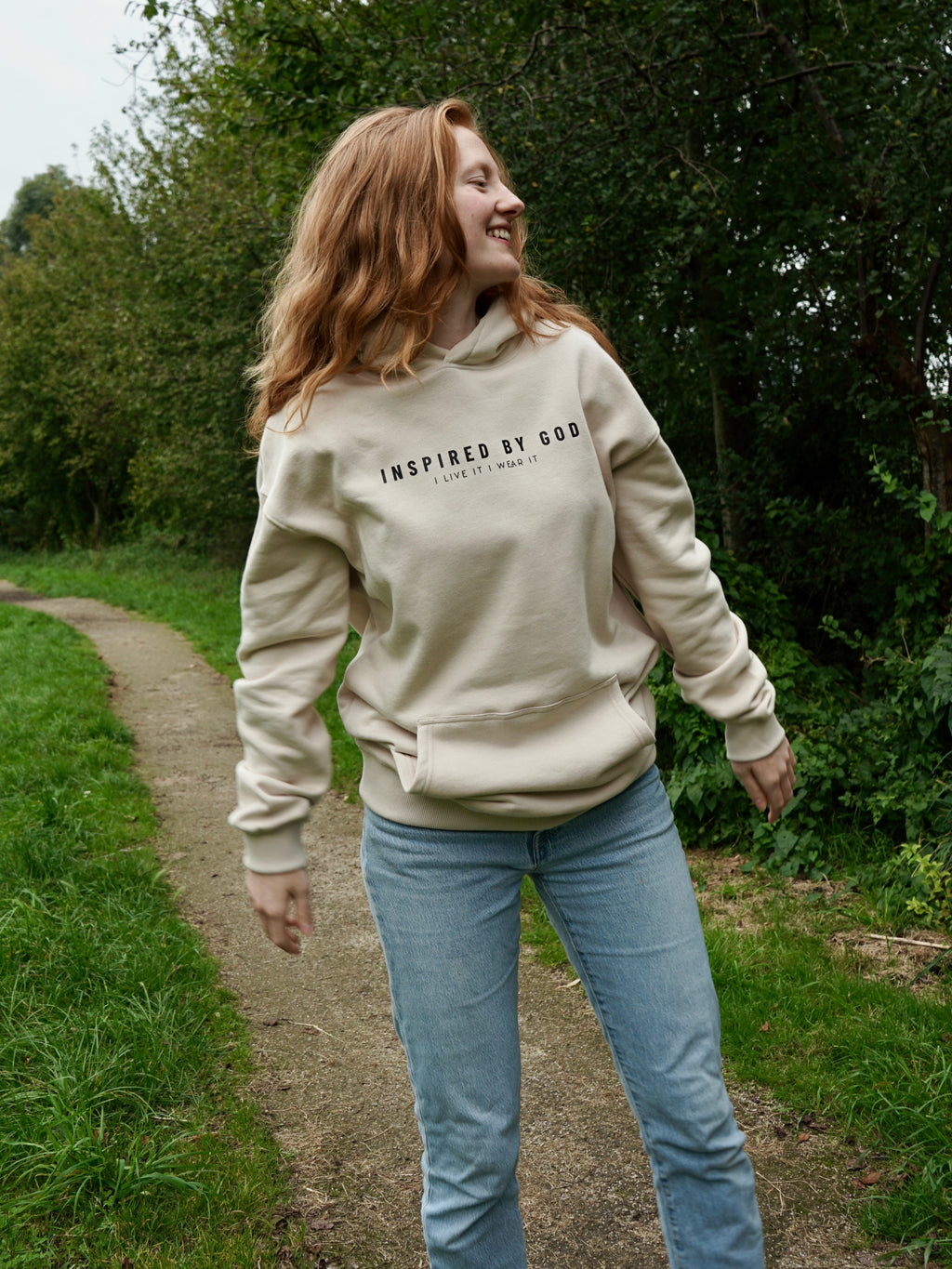 Premium heavyweight hoodie dropped shoulder - Inspired By God
