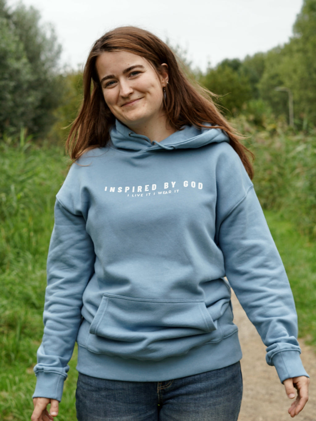 Premium heavyweight hoodie dropped shoulder - Inspired By God
