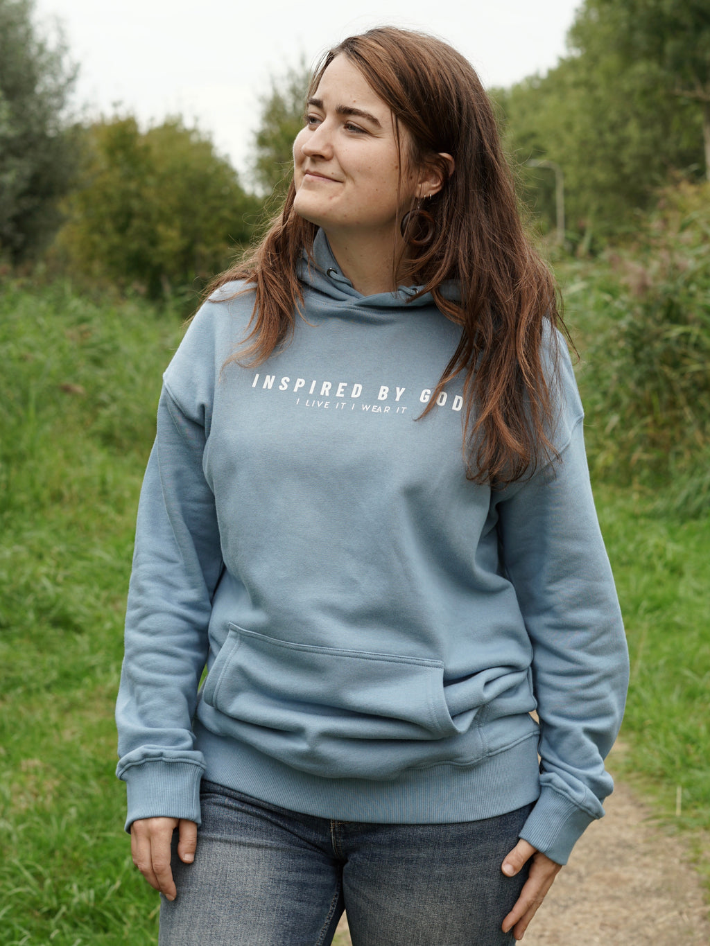 Premium heavyweight hoodie dropped shoulder - Inspired By God