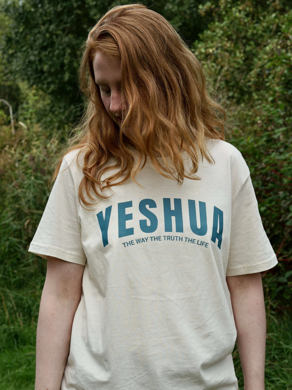 YESHUA - TEE NATURAL RAW COLOR - Inspired By God