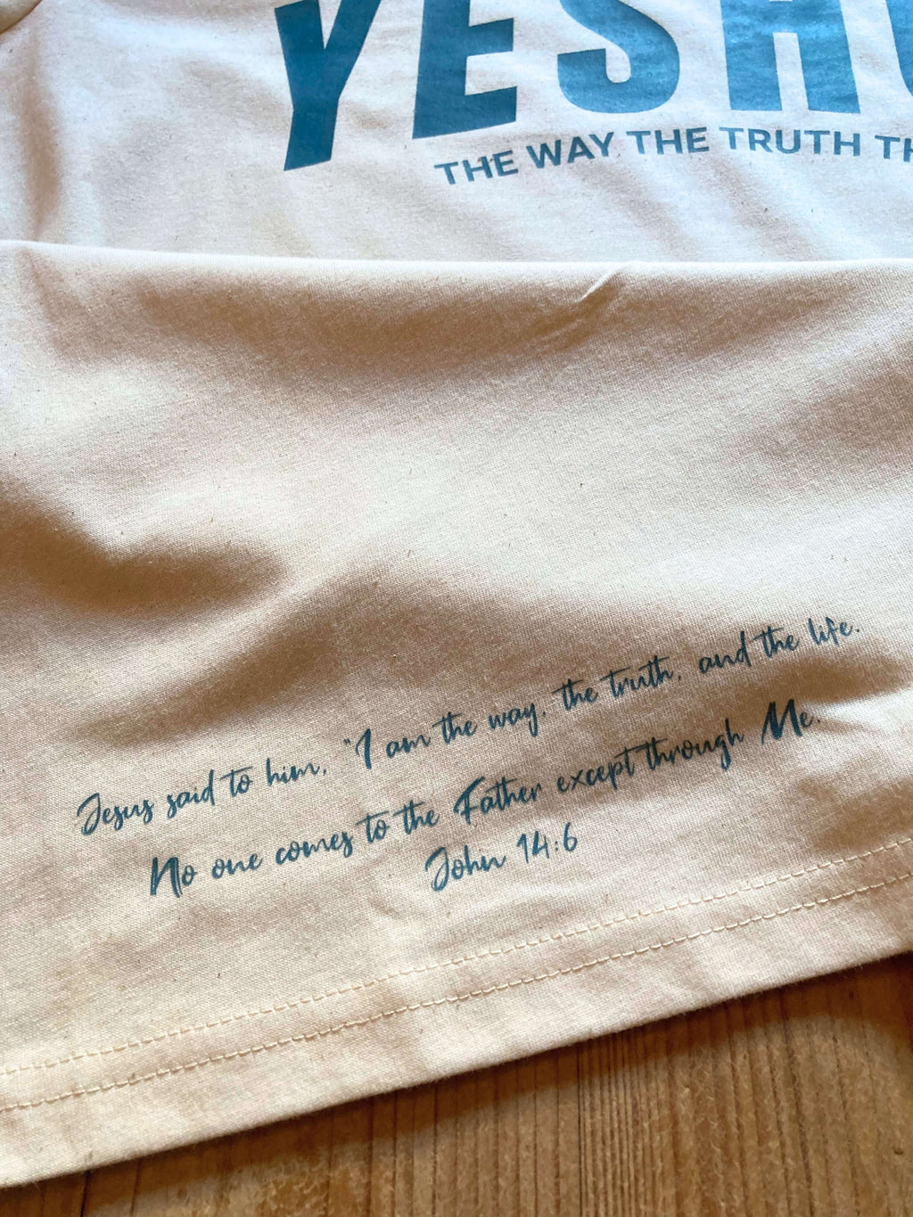 YESHUA - TEE NATURAL RAW COLOR - Inspired By God