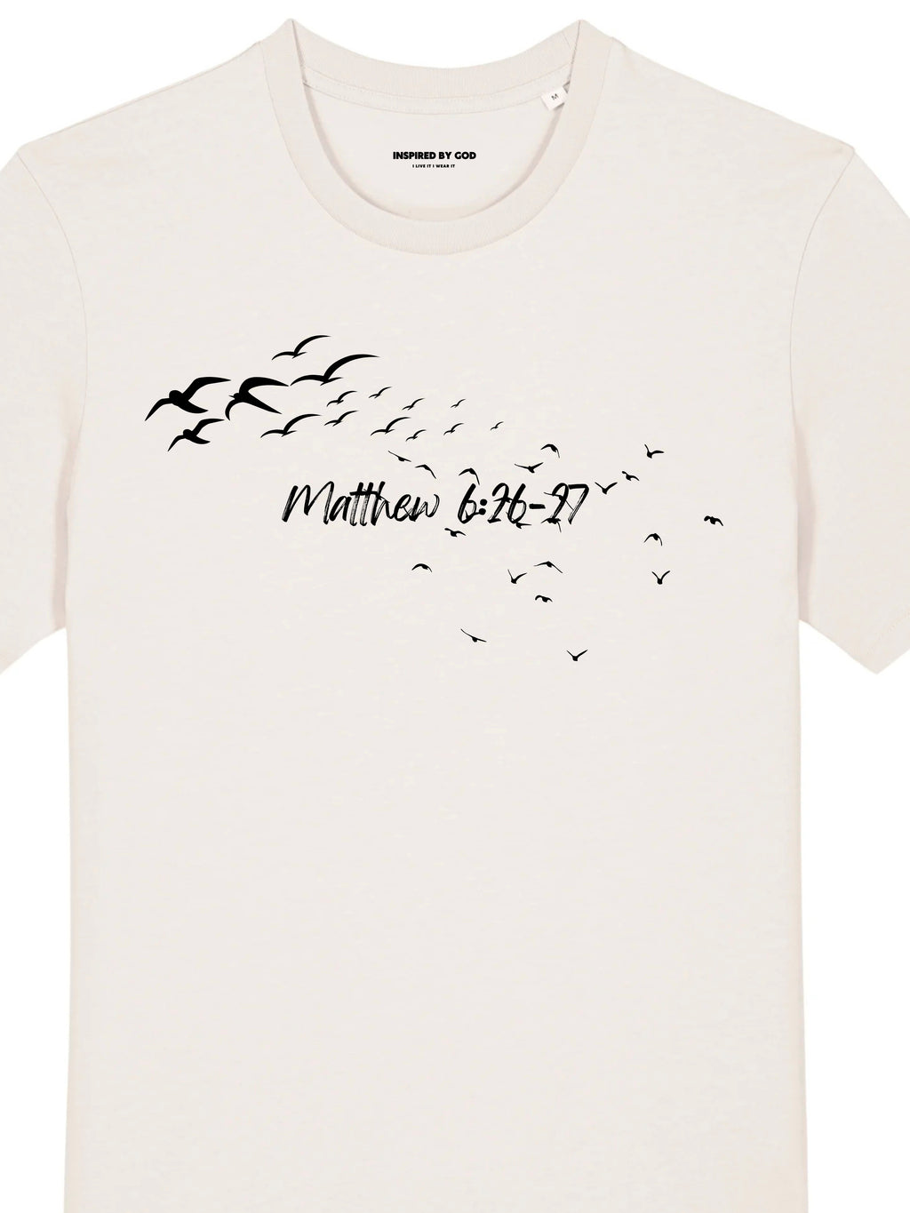 Matthew 6 - white tee - Inspired By God
