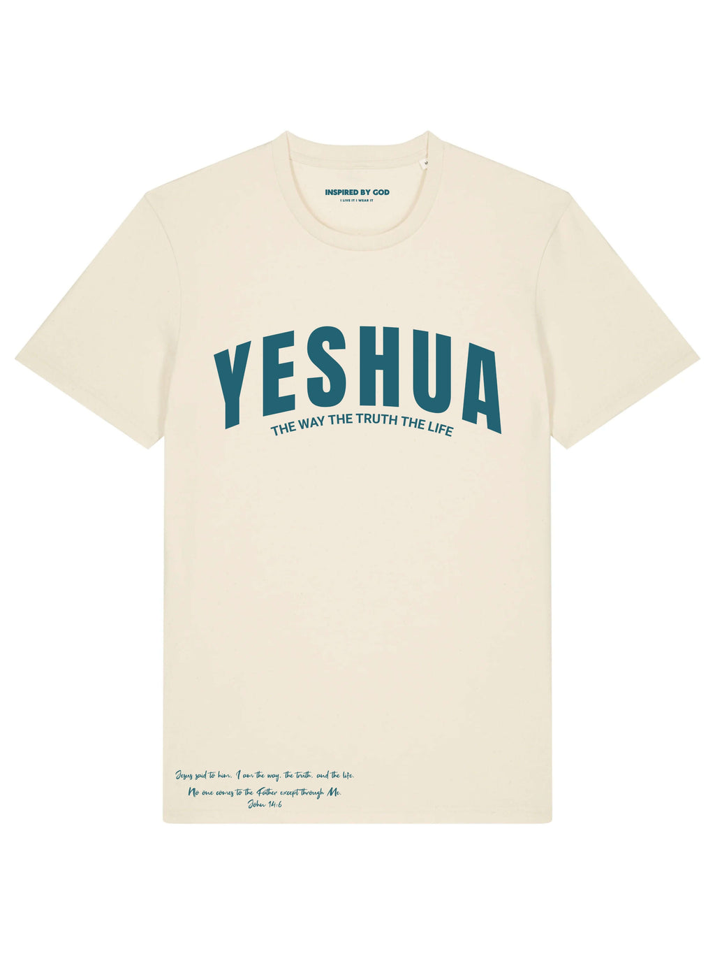 YESHUA - TEE NATURAL RAW COLOR - Inspired By God