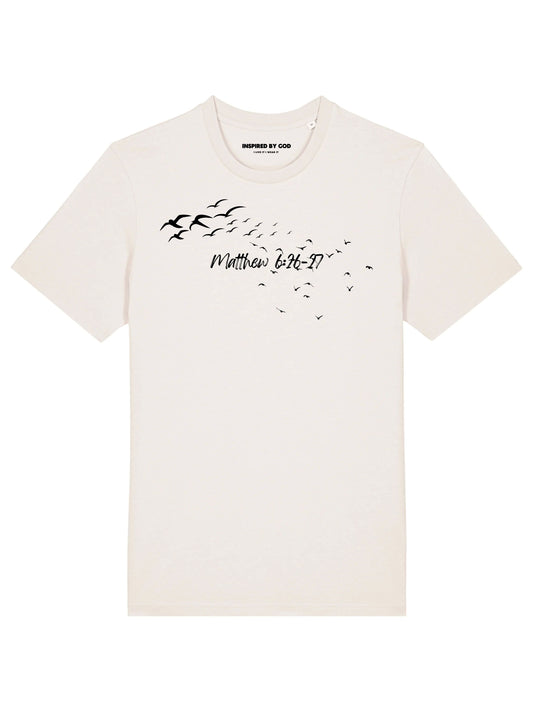 Matthew 6 - white tee - Inspired By God