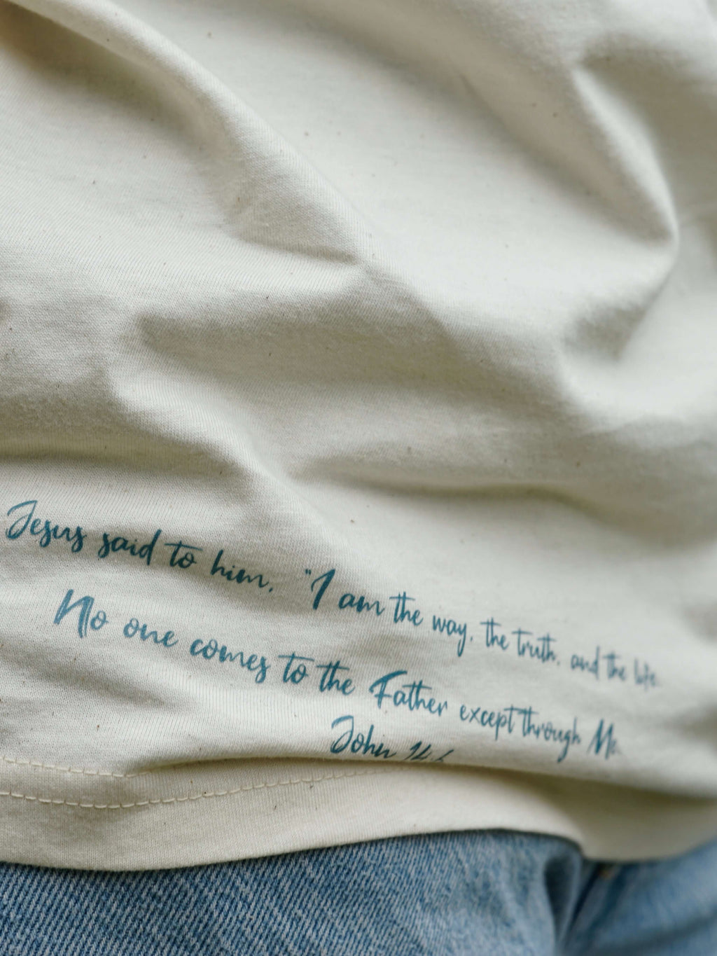 YESHUA - TEE NATURAL RAW COLOR - Inspired By God