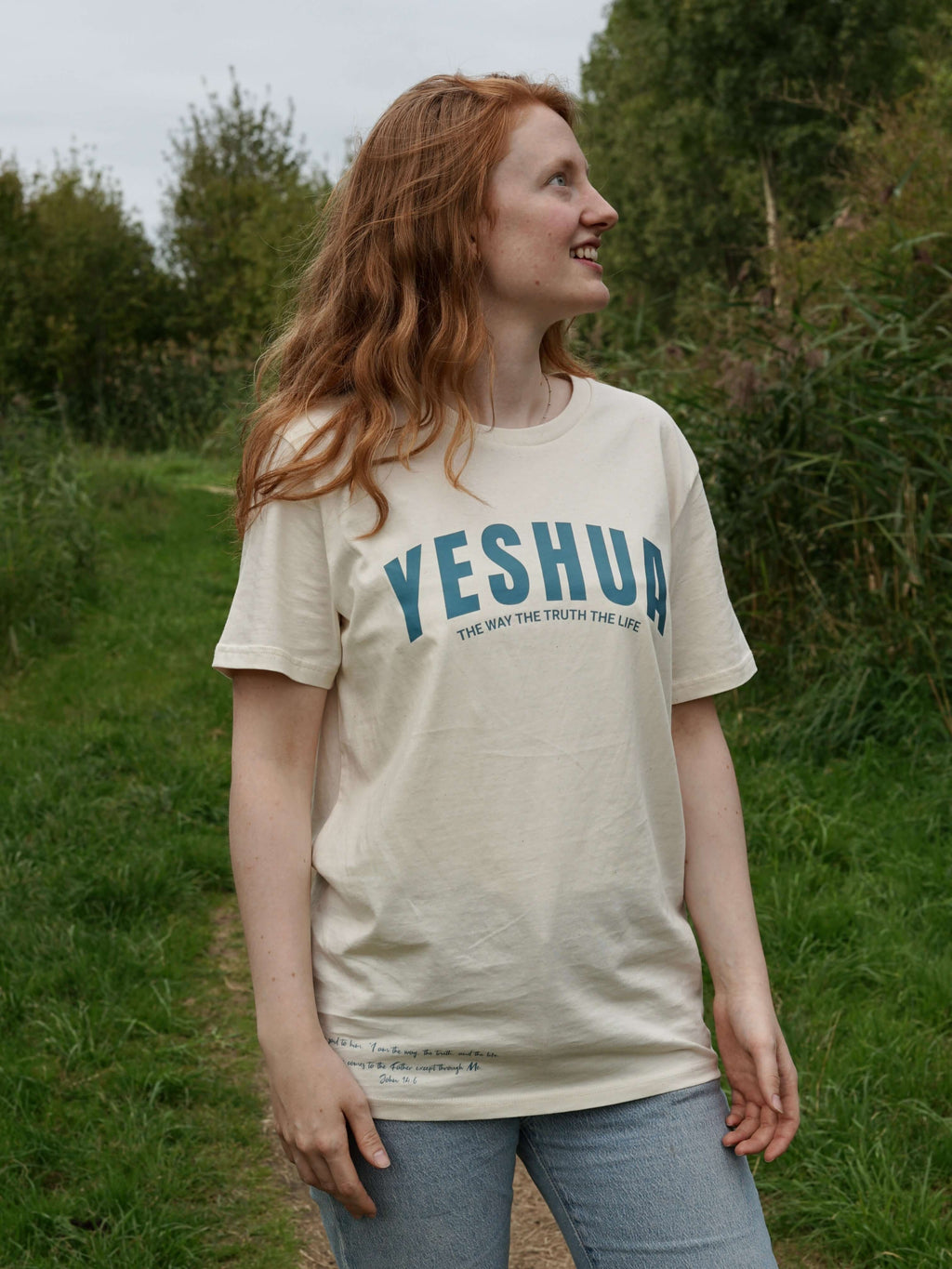 YESHUA - TEE NATURAL RAW COLOR - Inspired By God