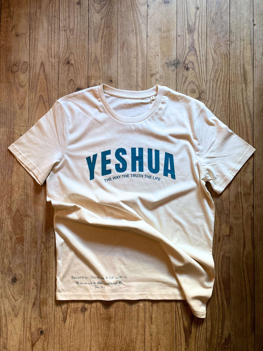 YESHUA - TEE NATURAL RAW COLOR - Inspired By God