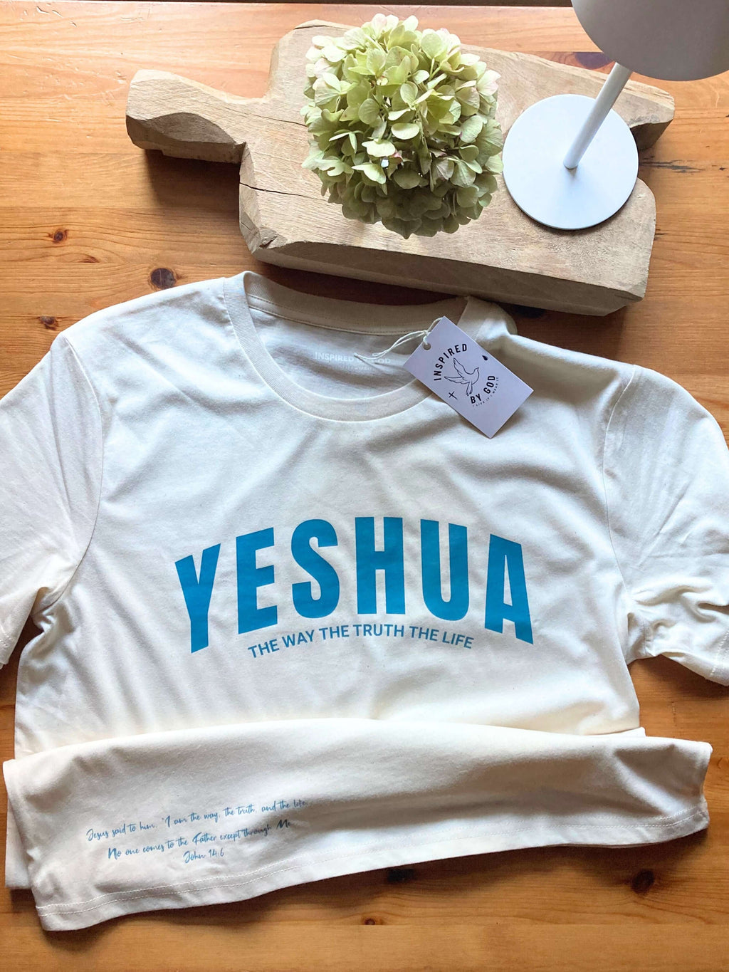 YESHUA - TEE NATURAL RAW COLOR - Inspired By God