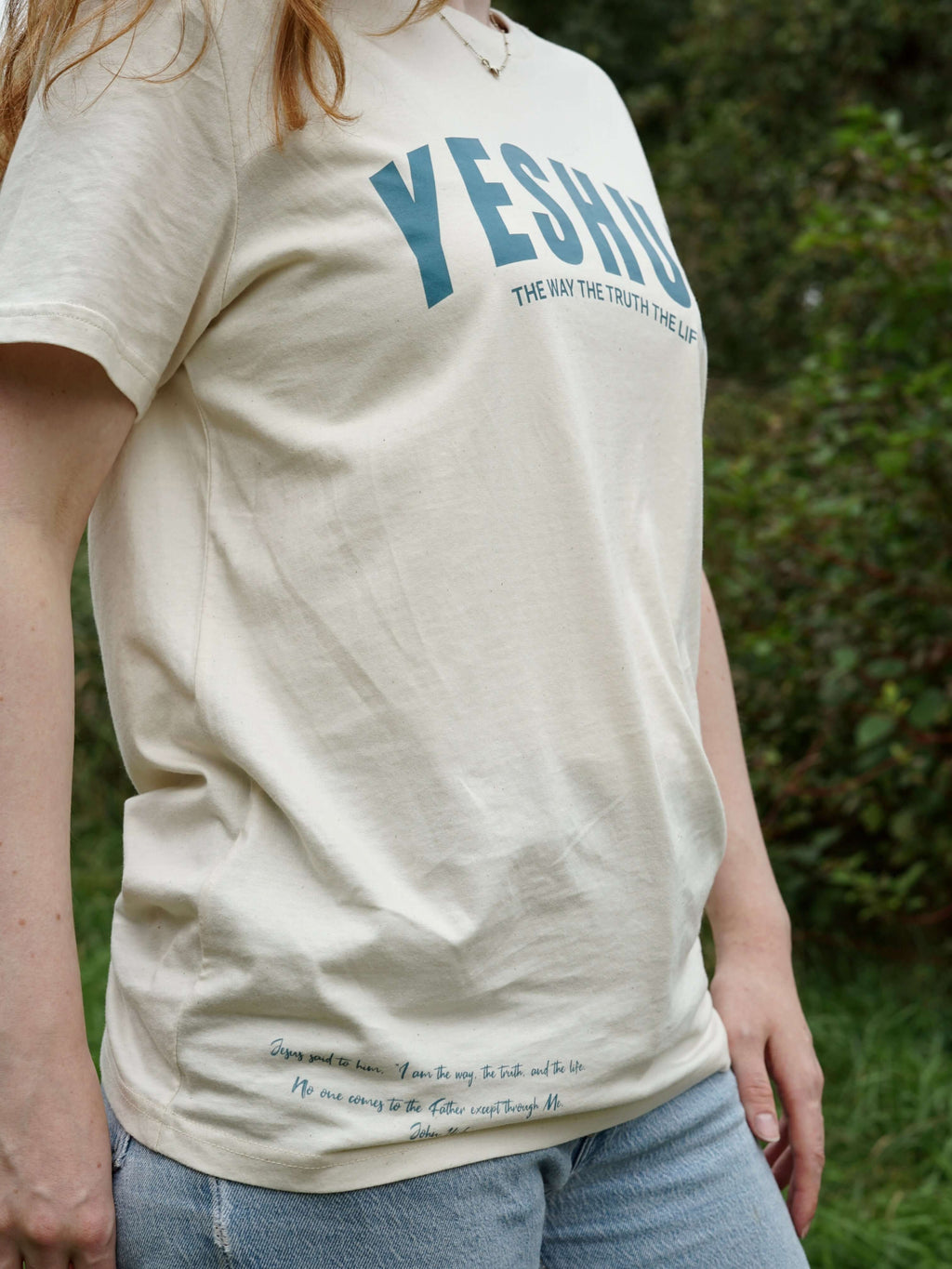 YESHUA - TEE NATURAL RAW COLOR - Inspired By God