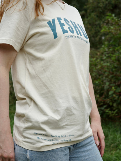 YESHUA - TEE NATURAL RAW COLOR