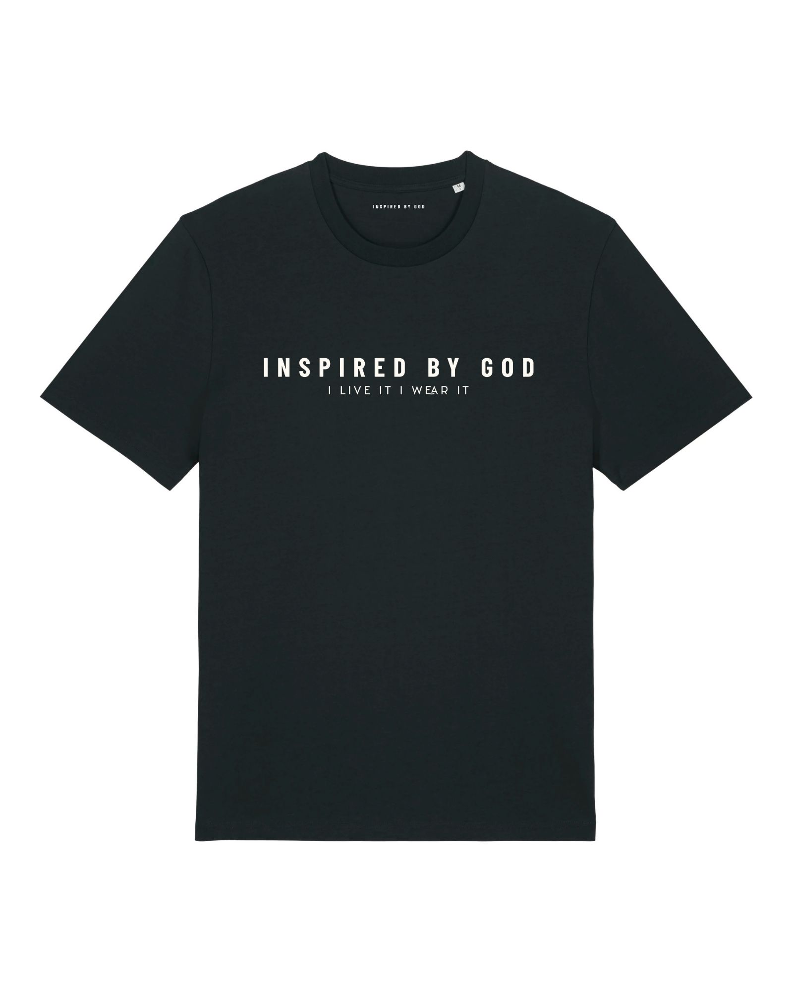 Inspired by god black t-shirt