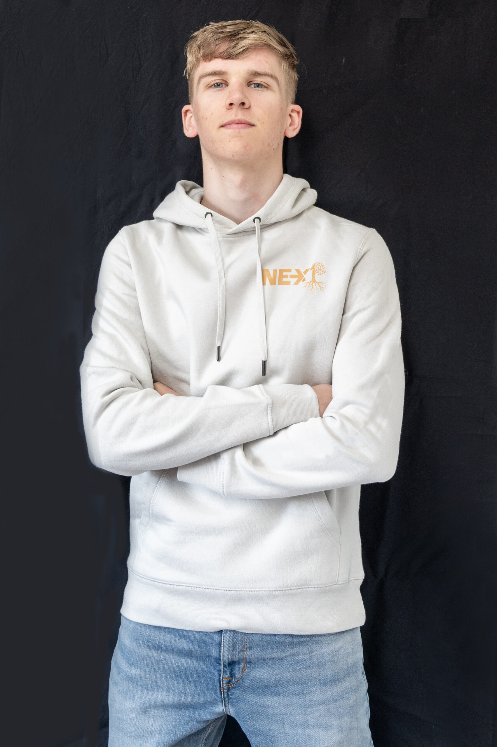 Next hoodie light grey